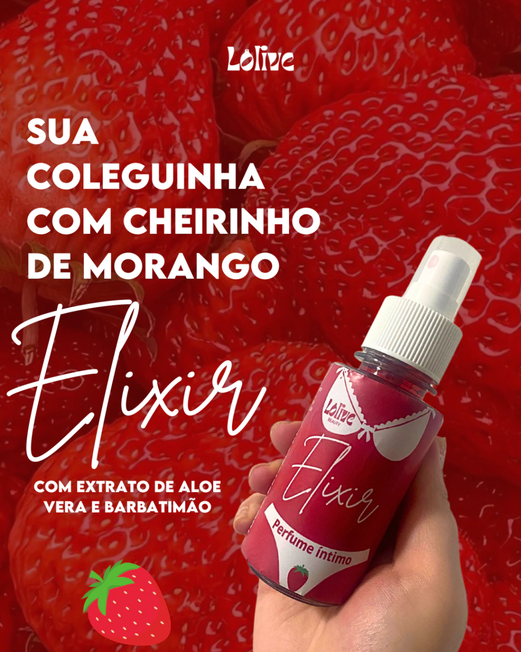 Perfume Íntimo Morango – 60ml - Imagem 2